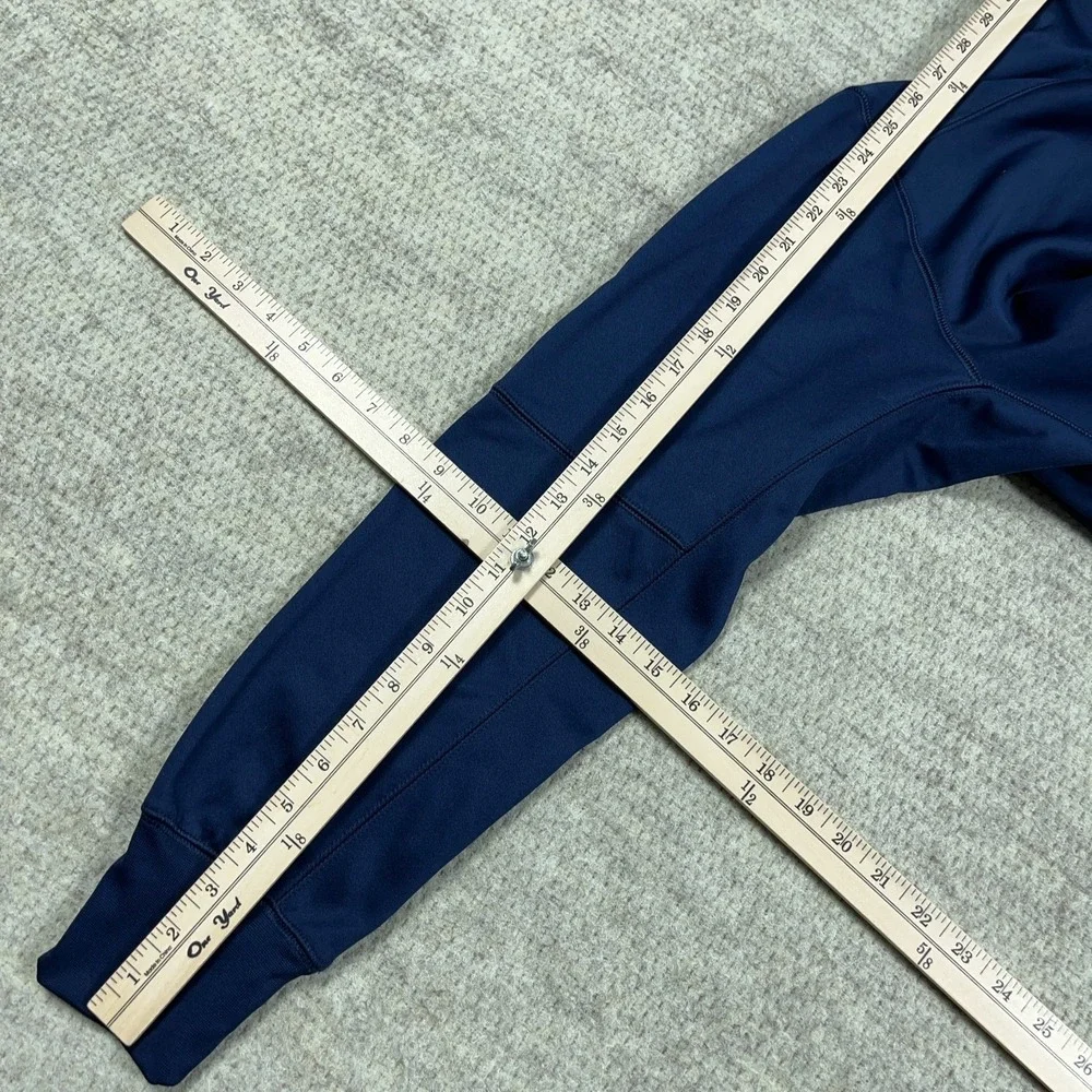 West Virginia Mountaineers Hoodie Men Large Blue Nike Dri Fit WVU Sweatshirt A99 - Picture 10 of 11